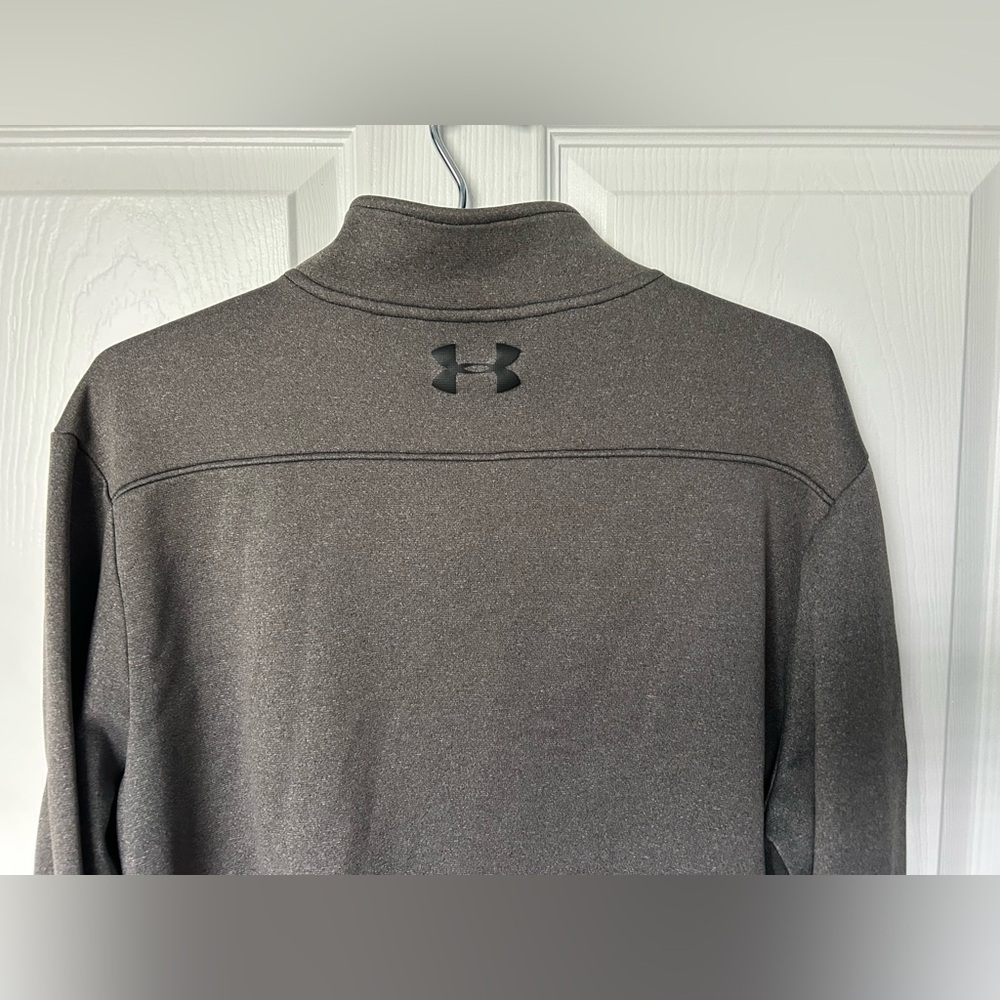 Under Armour Men’s Cold Gear Grey Pullover Fleece Size Large - Picture 4 of 11
